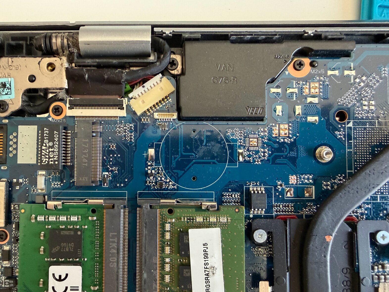 Empty M.2 slot in the HP Pavilion